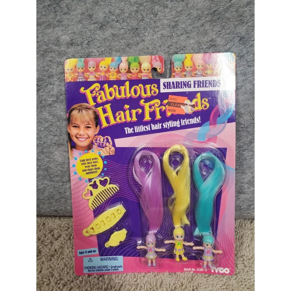 Vintage 1994 Tyco Fabulous Hair Friends - True Friends Dolls